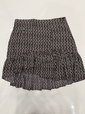 Free People Multi-Colored Patterned Women’s Ruffled High/Low Skirt Sz 6